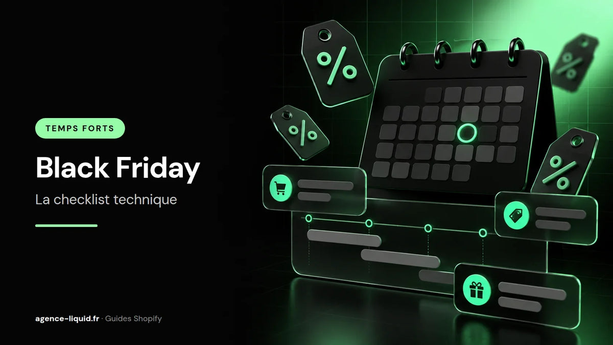 Calendrier et rétroplanning du Black Friday pour une boutique Shopify