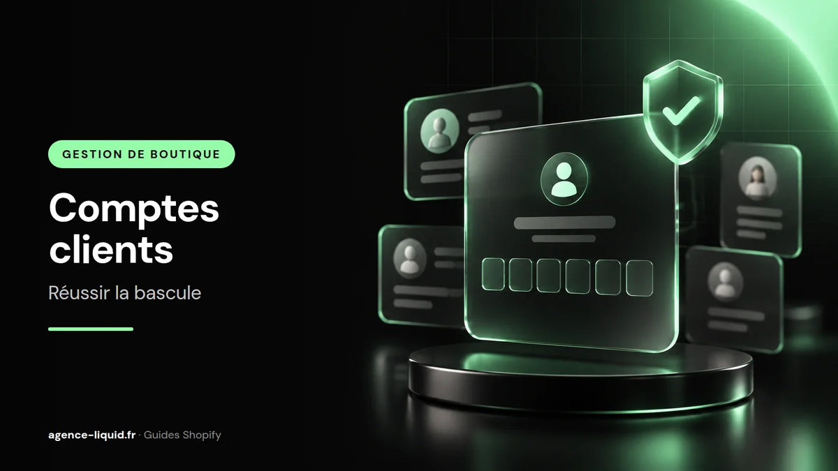 Connexion par code aux nouveaux comptes clients Shopify