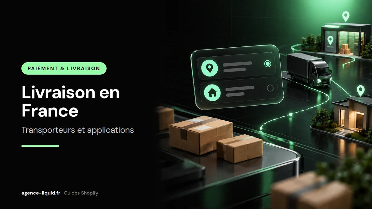 Choix entre point relais et livraison à domicile sur Shopify