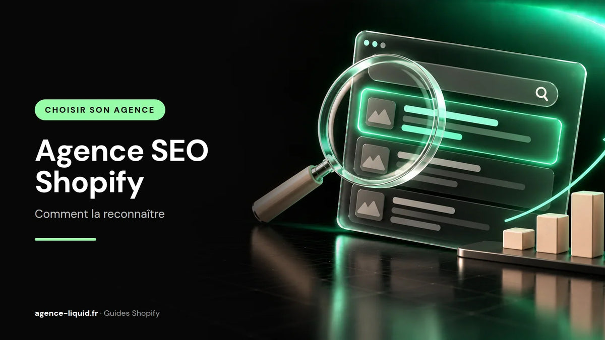Bannière du guide Shopify : choisir son agence SEO Shopify
