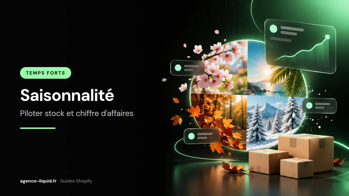 Quatre saisons, courbe de ventes et colis pour piloter la saisonnalité