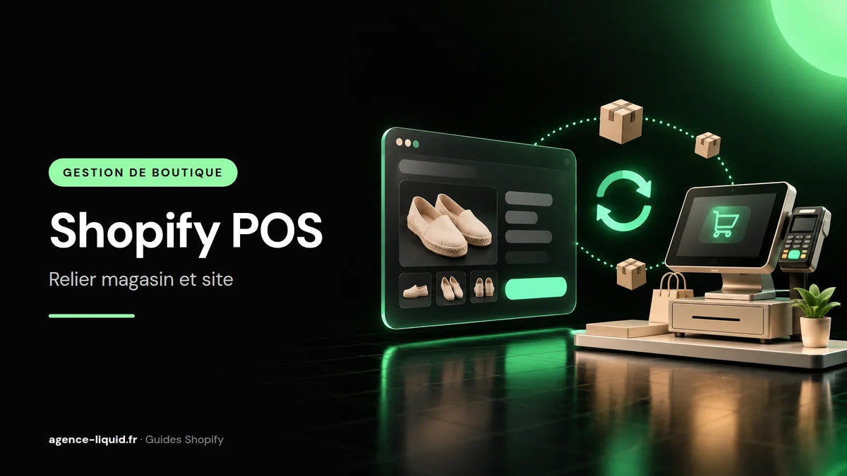 Caisse Shopify POS et boutique en ligne synchronisées : stock et commandes partagés