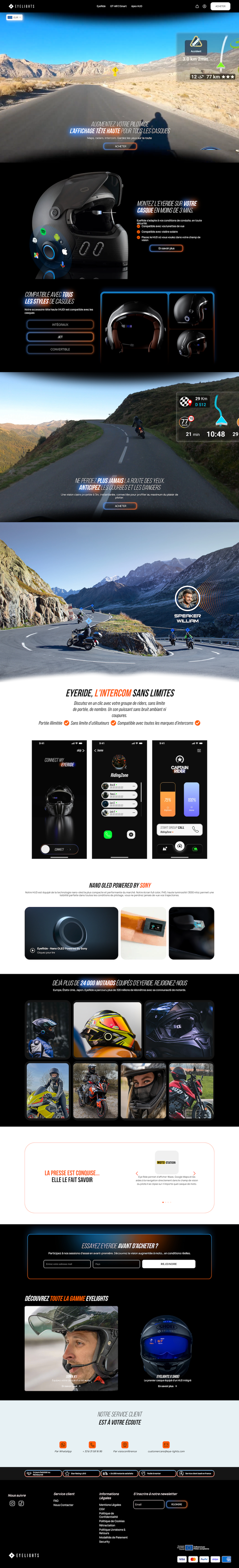 Boutique Shopify Eye-lights après la refonte par Agence Liquid